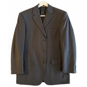 Luca Rossi Italy Men's Suit | High-Twist Super 150s Italian Wool | Charcoal 40 R